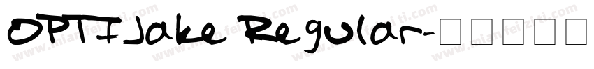 OPTIJake Regular字体转换